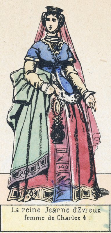 La reina Juana de Évreux, esposa de Carlos IV de French School