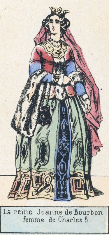 La reina Juana de Borbón, esposa de Carlos V de French School