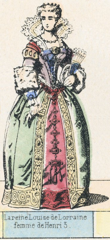 La reina Luisa de Lorena, esposa de Enrique III de French School