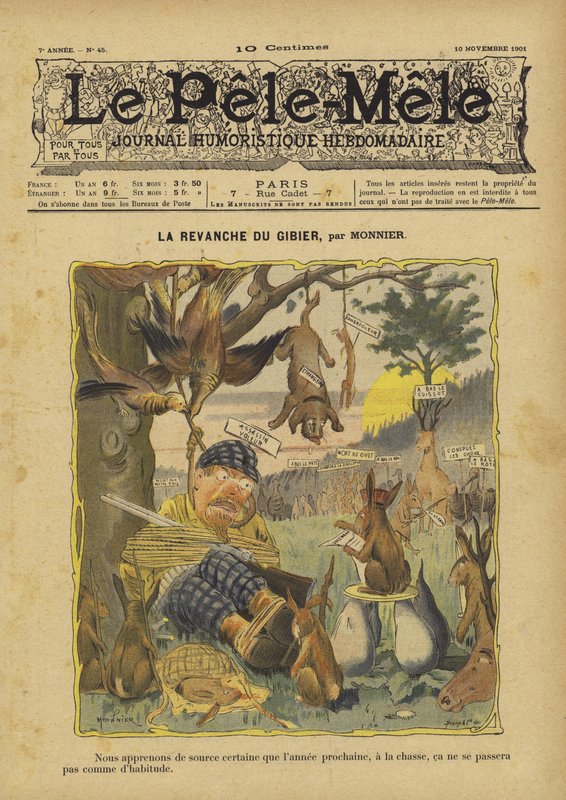 La revancha del juego. Ilustración para Le Pele-Mele de French School