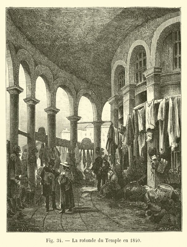 La rotonda del Temple en 1840 de French School