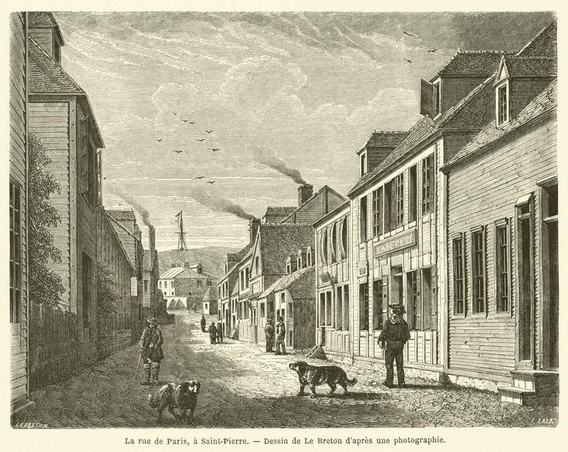 La calle de París, en Saint-Pierre de French School