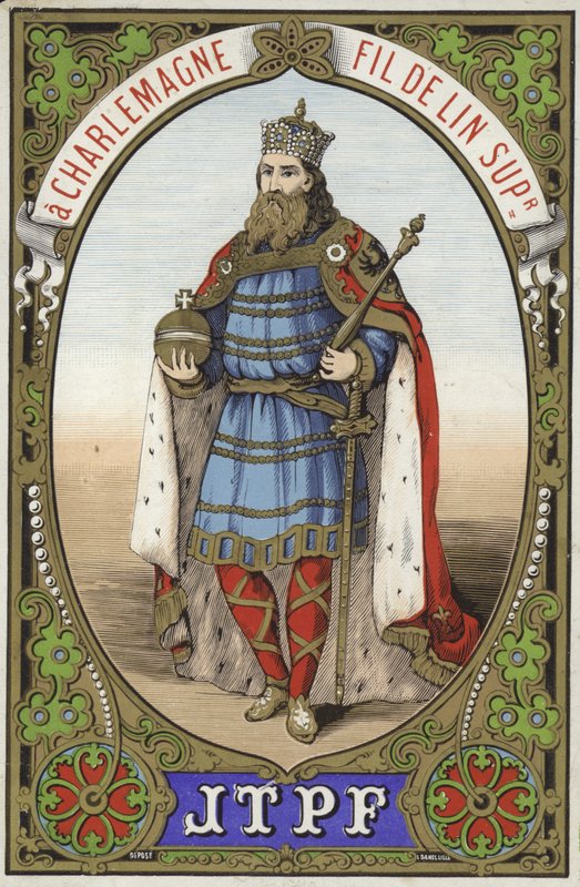 Etiqueta para hilo Carlomagno de French School