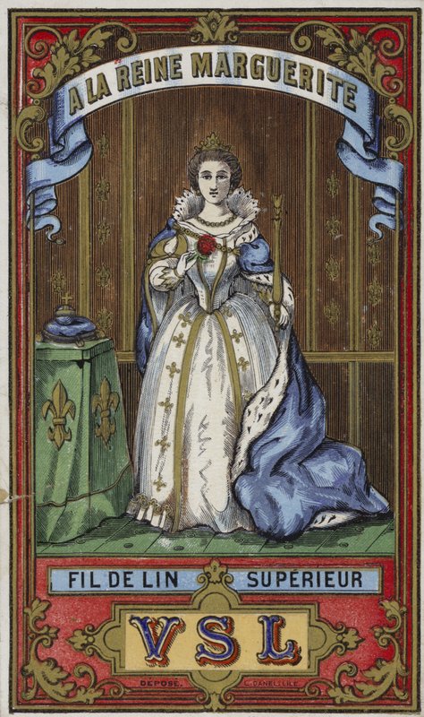 Etiqueta para hilo Reina Margarita de French School