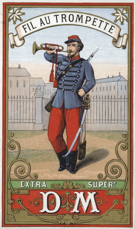 Etiqueta para hilo de trompetistas de French School