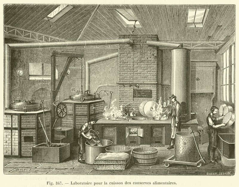 Laboratorio para la cocción de conservas alimentarias de French School