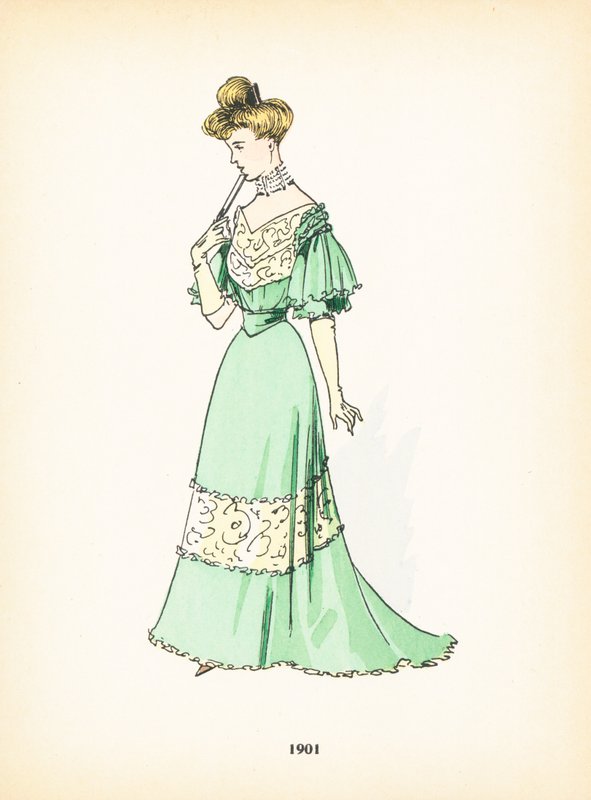 Moda femenina, 1901 de French School