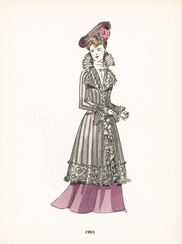 Moda femenina, 1901 de French School