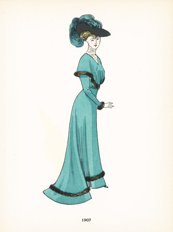 Moda femenina, 1907 de French School