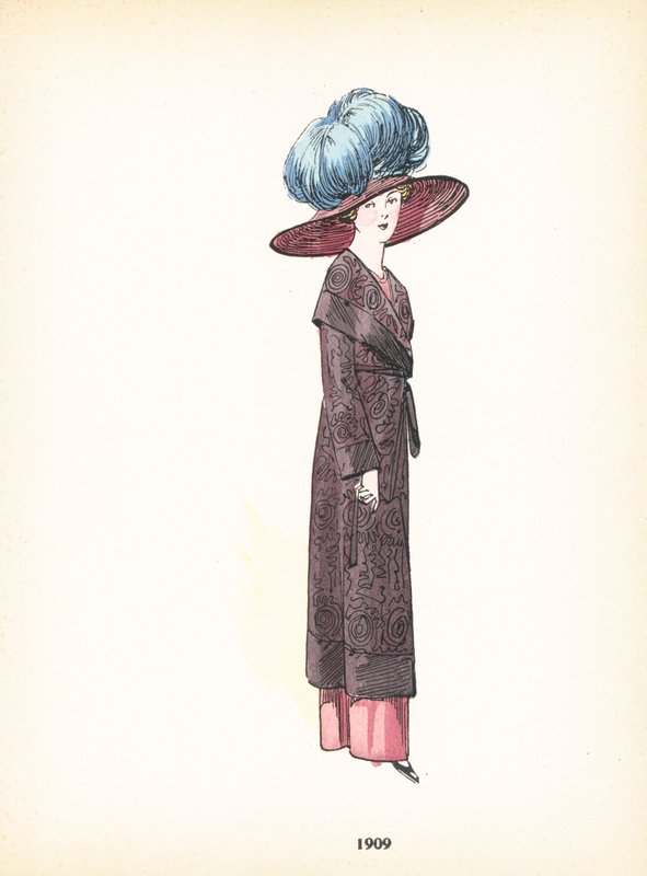Moda femenina, 1909 de French School