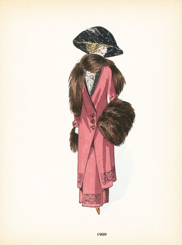 Moda femenina, 1909 de French School