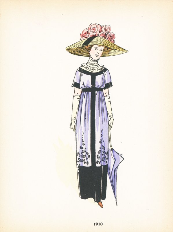 Moda femenina, 1910 de French School