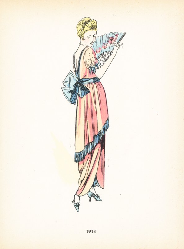 Moda femenina, 1914 de French School