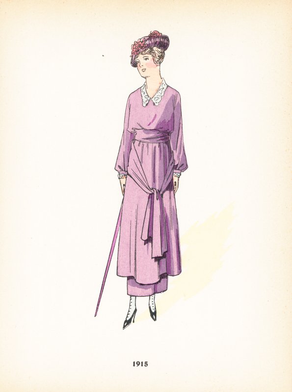 Moda femenina, 1915 de French School