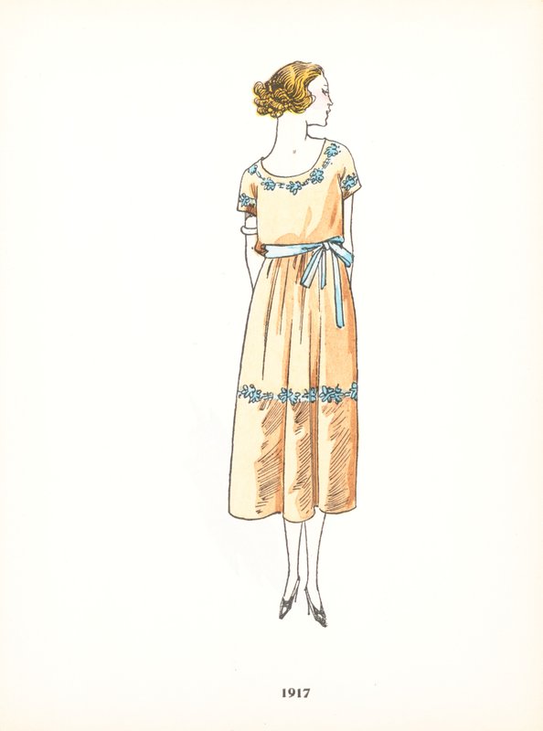 Moda femenina, 1917 de French School