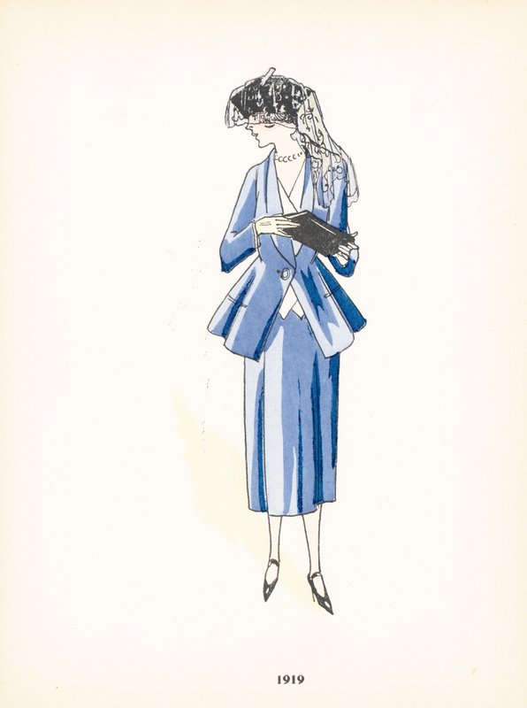 Moda femenina, 1919 de French School