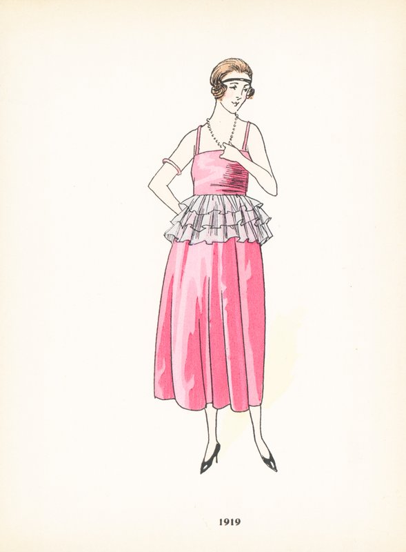 Moda femenina, 1919 de French School