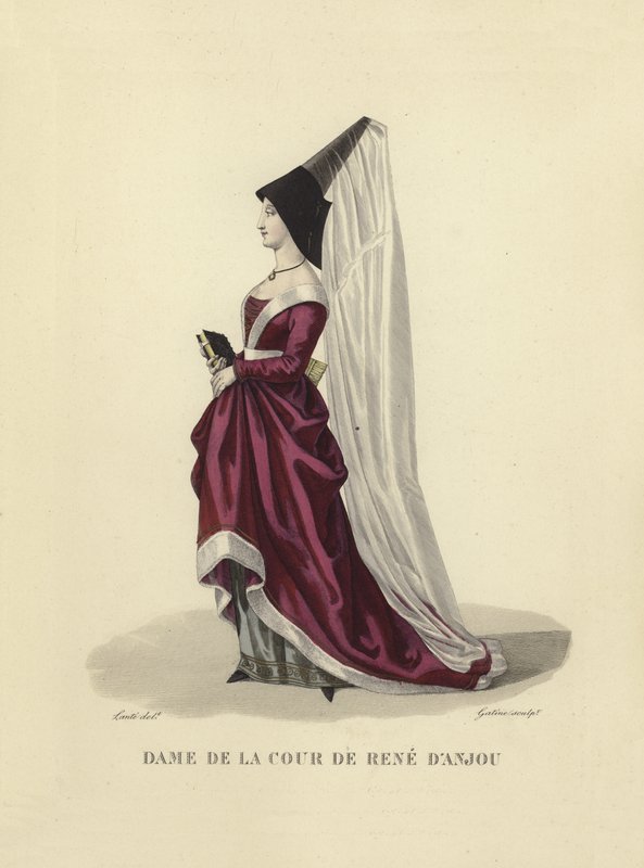Dama de la corte de René de Anjou de French School