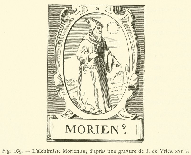 El alquimista Morienus de French School