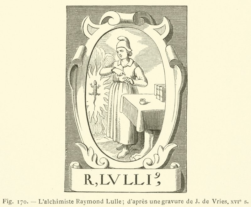 El alquimista Raymond Lulle de French School