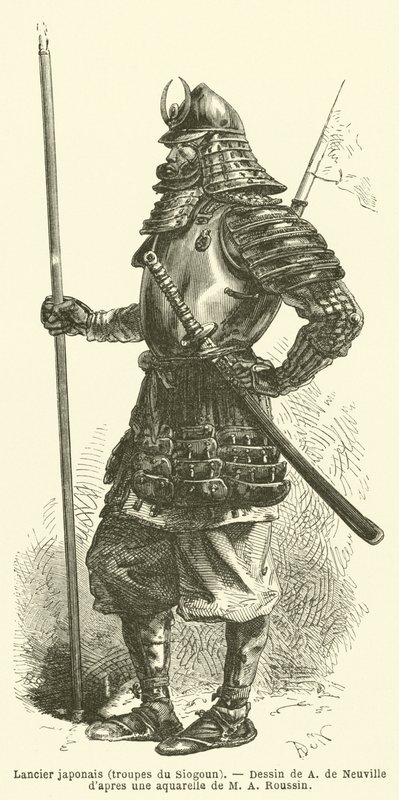 Lancero japonés, tropas del Shogun de French School