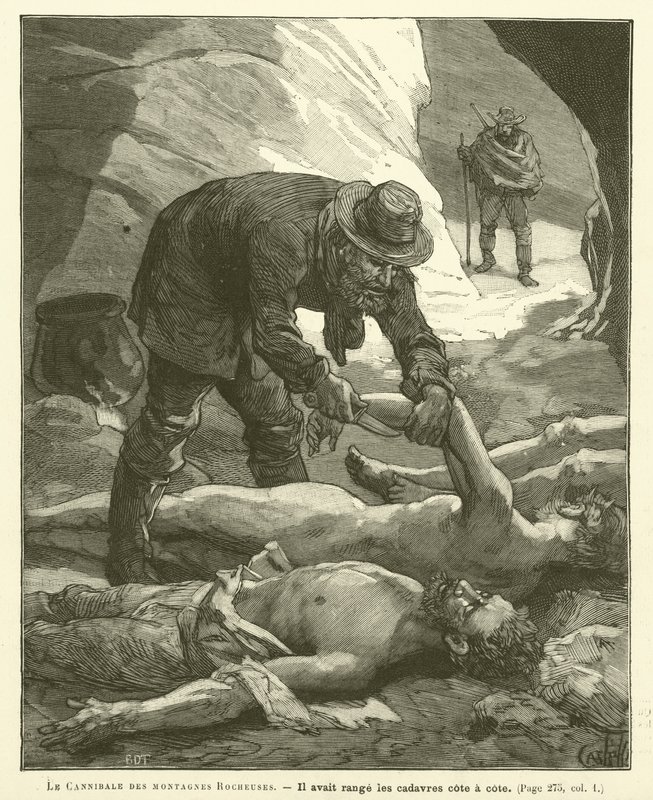 Le Cannibale Des Montagnes Rocheuses de French School