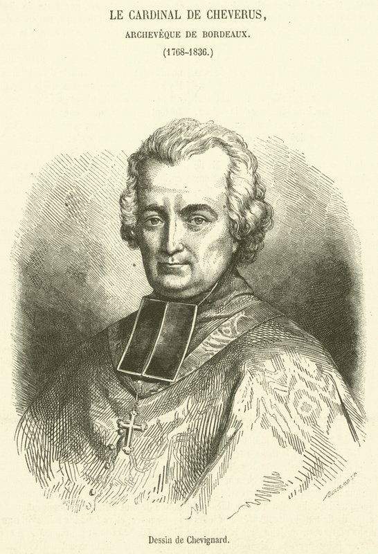 El Cardenal de Cheverus, Arzobispo de Burdeos de French School