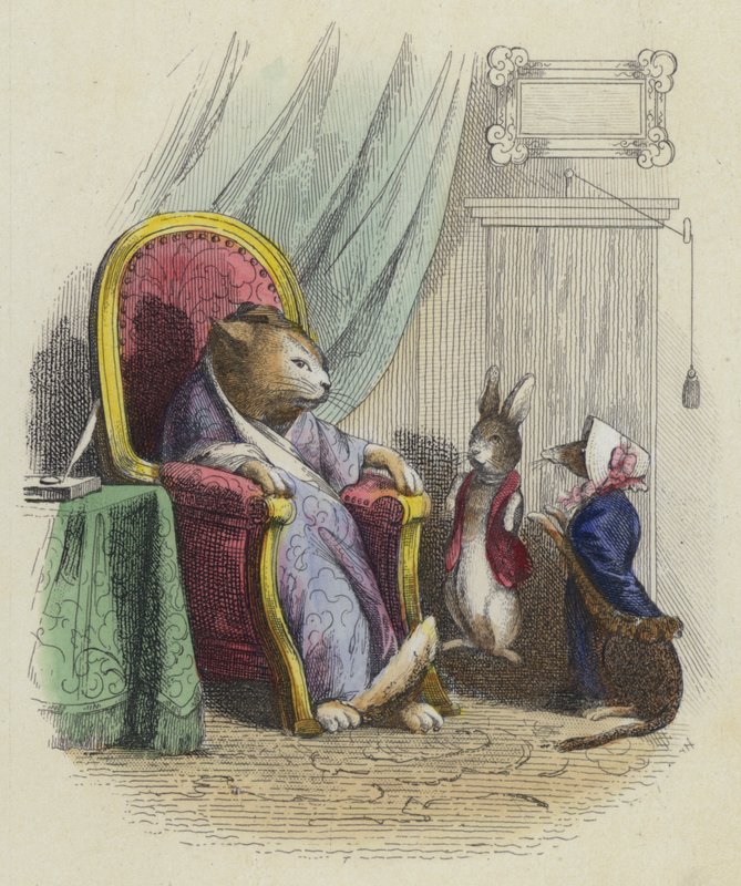 El gato, la comadreja y el pequeño conejo de French School