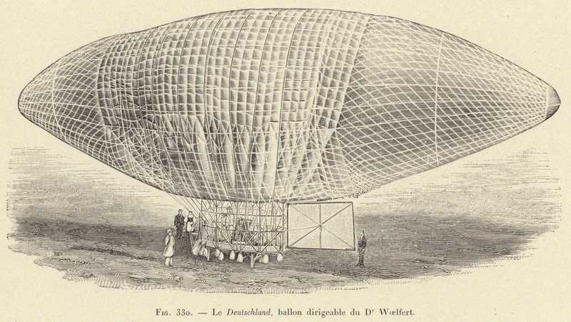Le Deutschland, dirigible del Dr Woelfert de French School