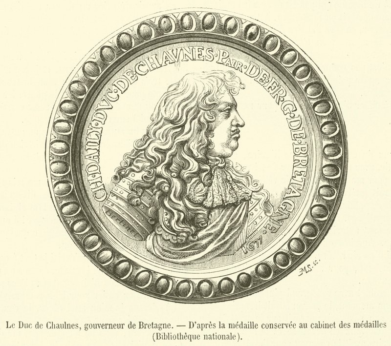 El Duque de Chaulnes, gobernador de Bretaña de French School
