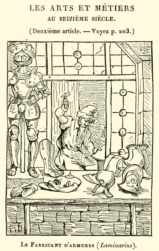 El armero, Laminarius (grabado) de French School