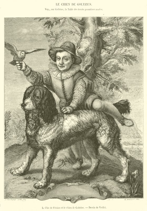 El Hijo de Frisius y el perro de Goltzius de French School