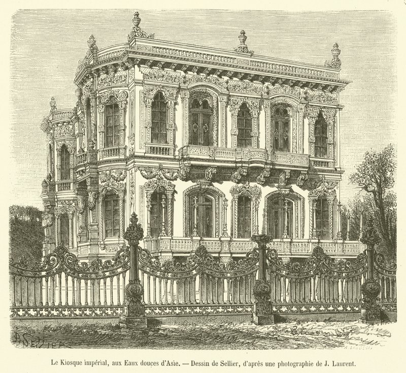 El Quiosco imperial, en las Aguas dulces de Asia de French School