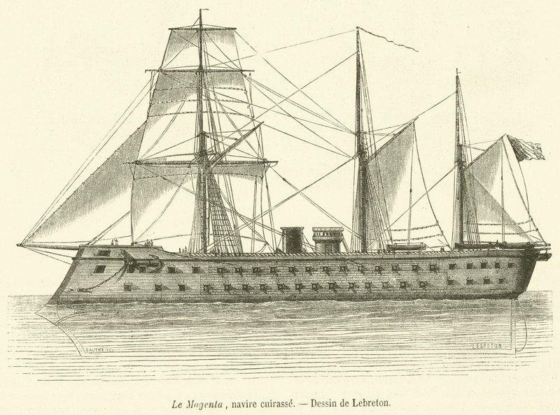 Le Magenta, navire cuirasse de French School