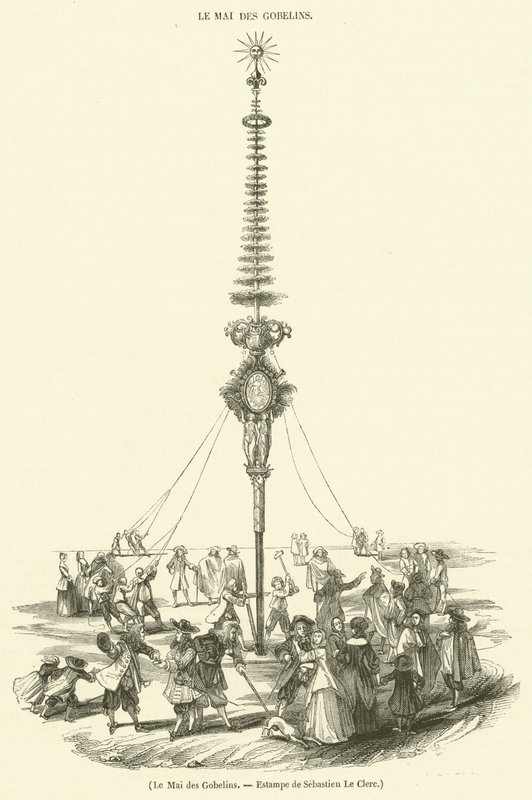 Le Mai des Gobelins, Estampa de Sebastien Le Clerc de French School