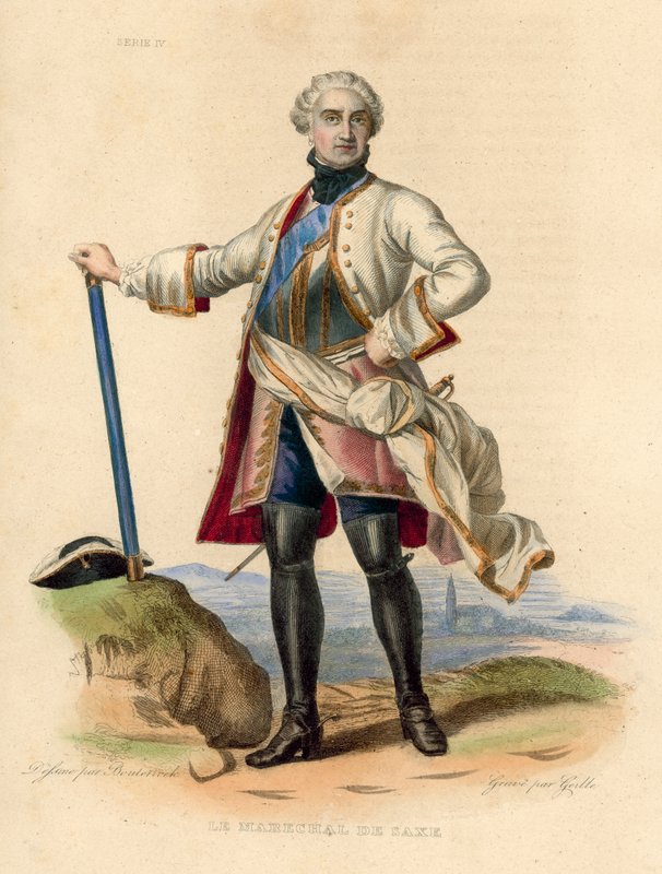 El Mariscal de Saxe de French School