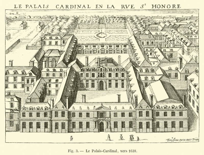 El Palais-Cardinal, hacia 1638 de French School