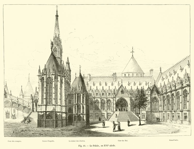 El Palacio, en el siglo XVI de French School