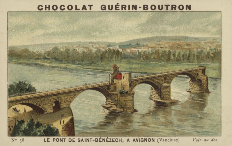 El Puente de Saint-Benezech, en Aviñón, Vaucluse de French School