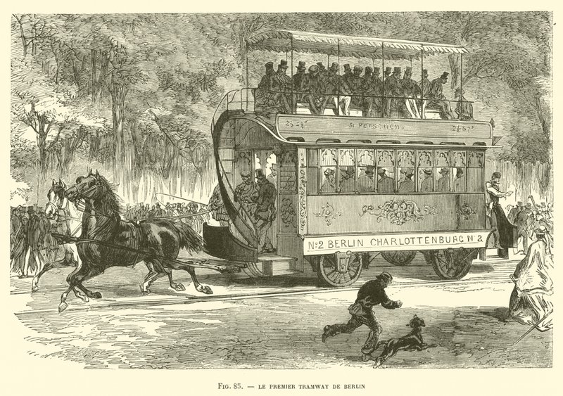 El primer tranvía de Berlín de French School
