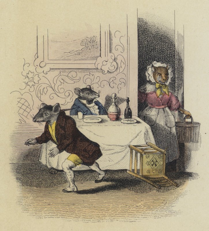 La rata de ciudad y la rata de campo de French School