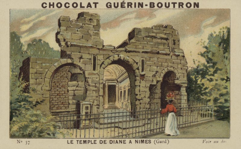 El Templo de Diana en Nimes, Gard de French School