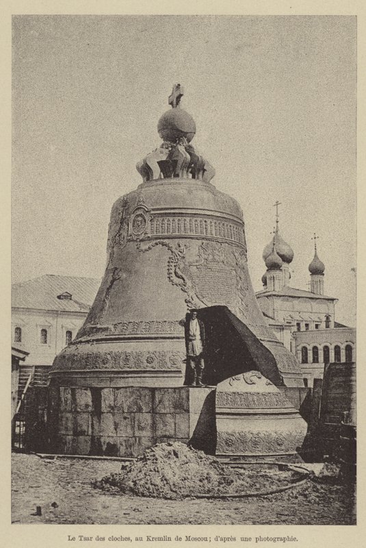 El Zar de las campanas, en el Kremlin de Moscú de French School