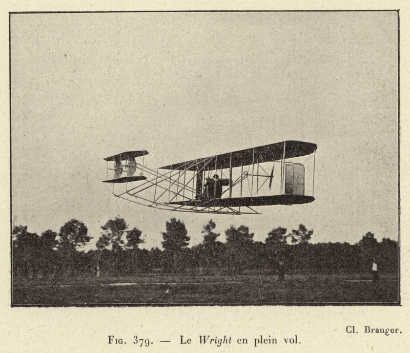 El Wright en pleno vuelo de French School