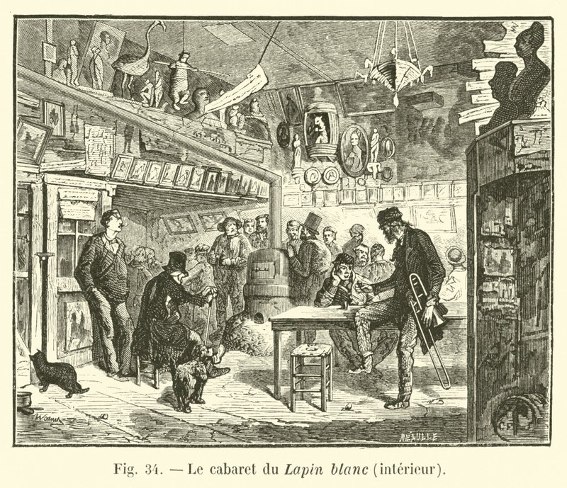 El cabaret del Conejo Blanco, interior de French School