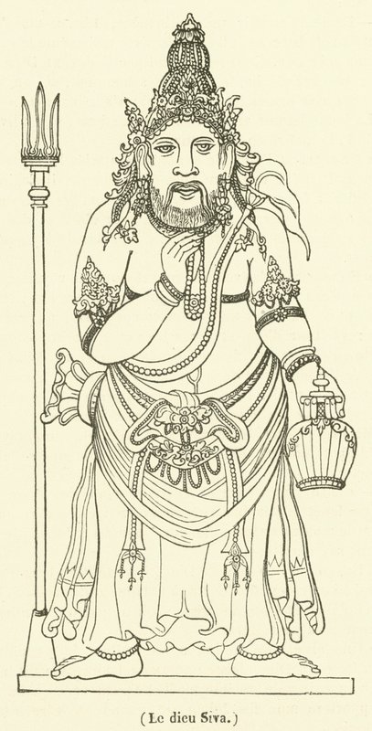 El dios Siva (grabado) de French School