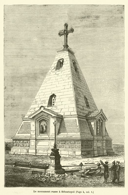 El monumento ruso en Sebastopol de French School