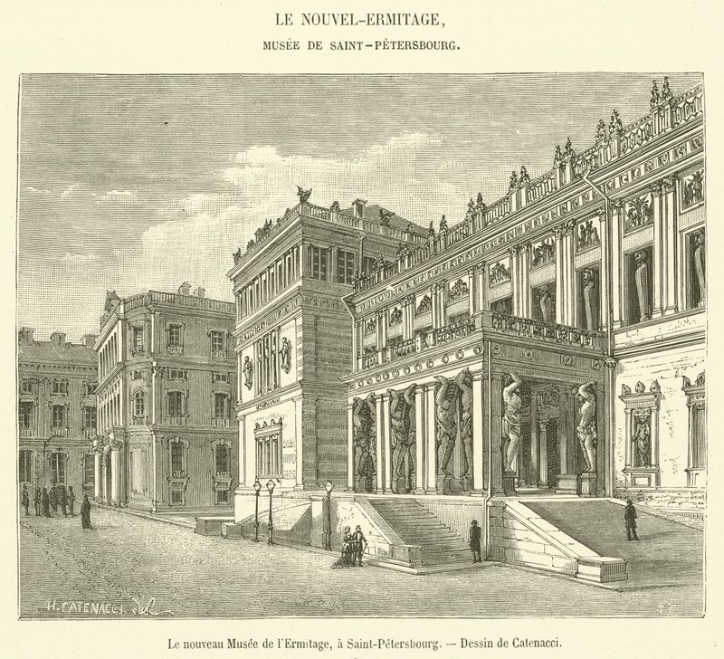 El nuevo Museo del Hermitage, en San Petersburgo de French School