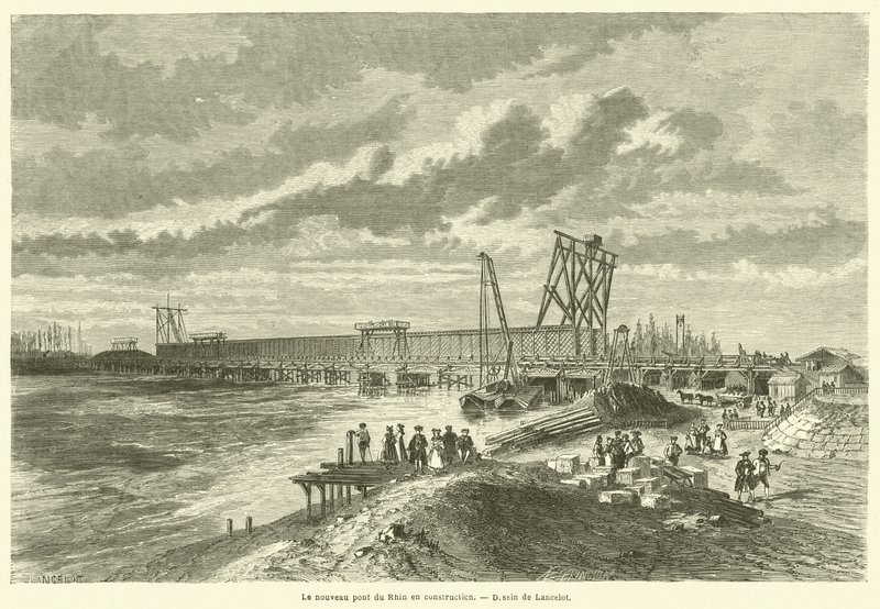 El nuevo puente del Rin en construcción de French School