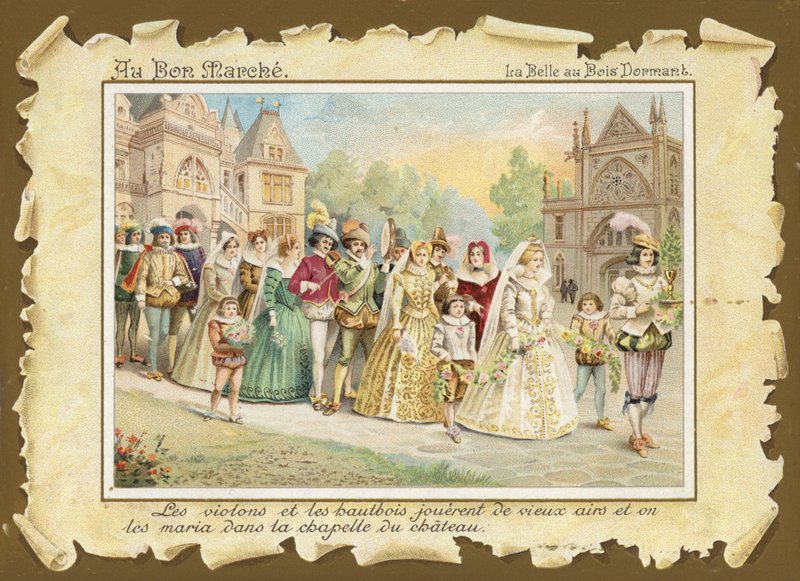 Saliendo de la capilla, La Bella Durmiente de French School